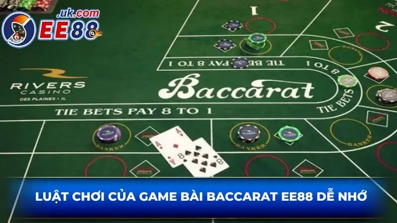Luật chơi của game bài baccarat EE88 dễ nhớ